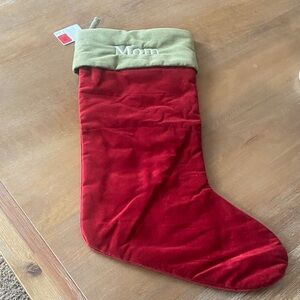 Pottery Barn Red and Green Holiday Stocking